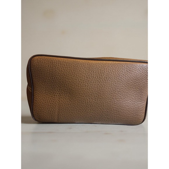 Vintage Dooney Bourke Pebble Grain Leather Shoulder Bag Brown Zip Top Hobo - Picture 3 of 4